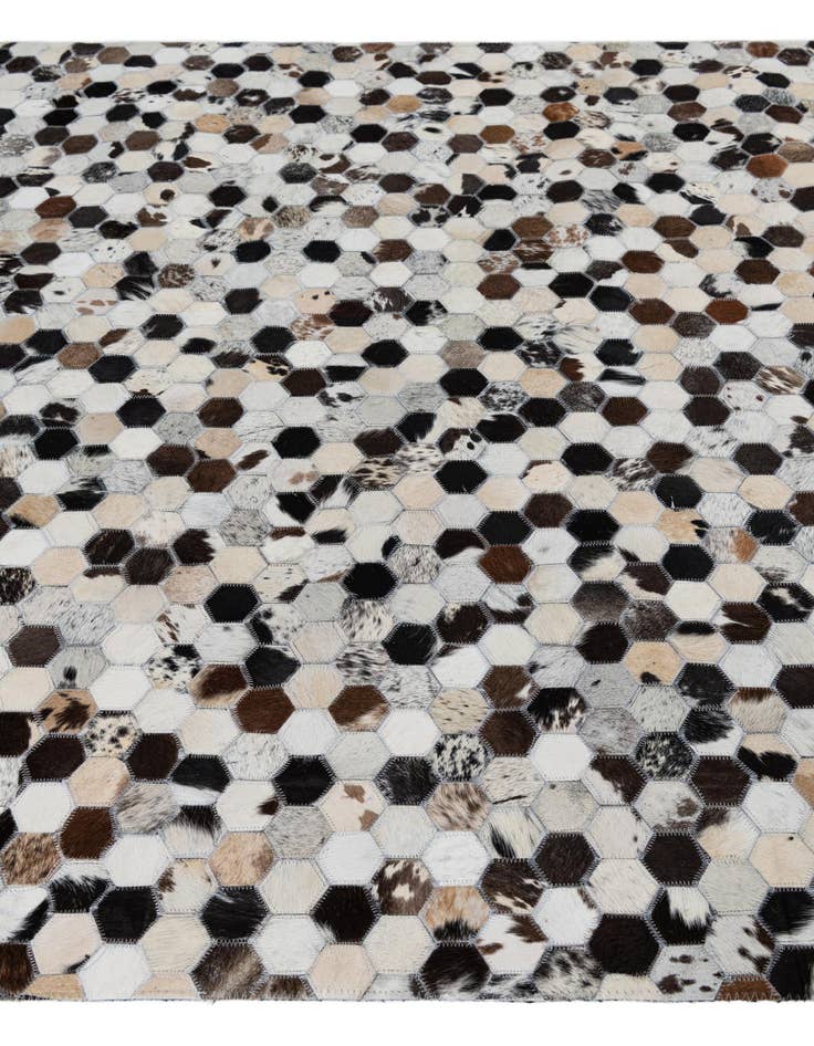 Detail image of  5' 2 x 8' Cowhide Leather Rug
