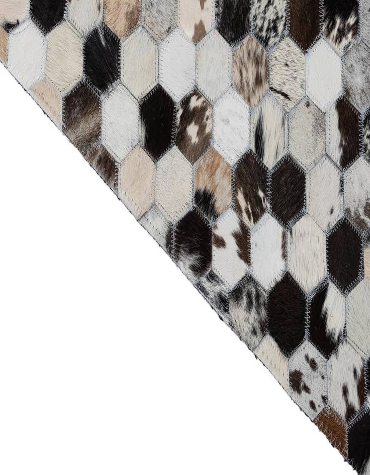 Detail image of  5' 2 x 8' Cowhide Leather Rug