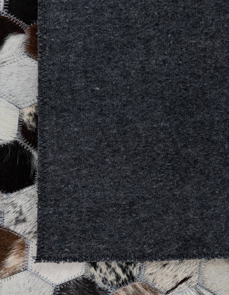 Detail image of  5' 2 x 8' Cowhide Leather Rug