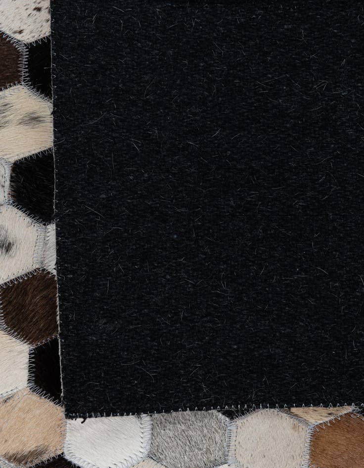 Detail image of  5' x 7' 10 Cowhide Leather Rug
