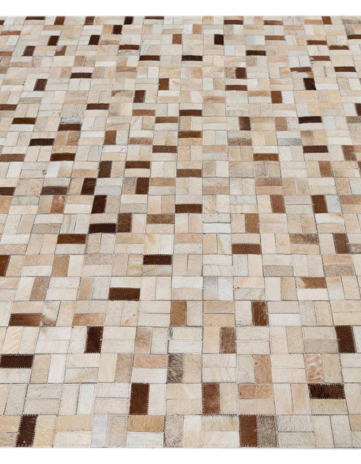 Detail image of  5' x 8' Cowhide Leather Rug