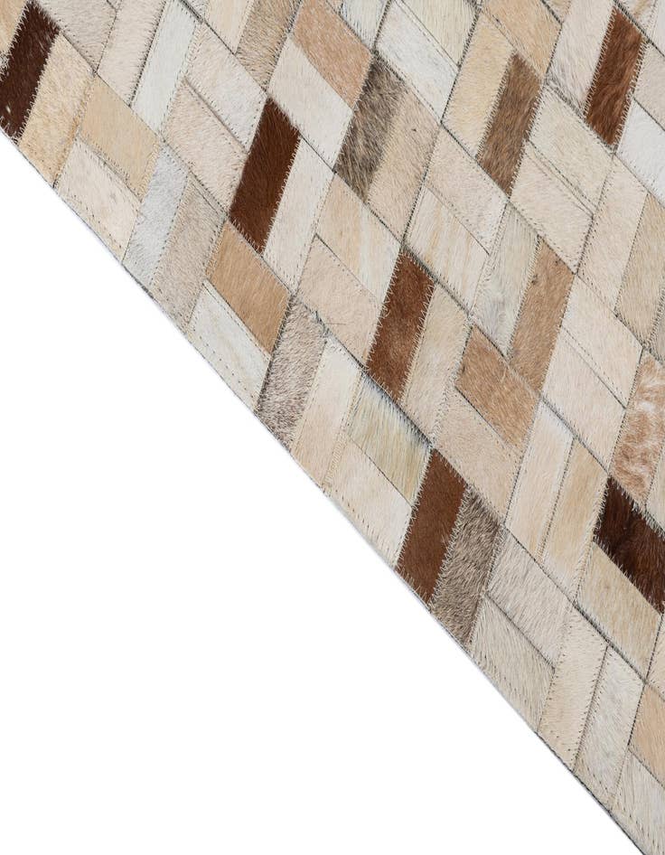 Detail image of  5' x 8' Cowhide Leather Rug