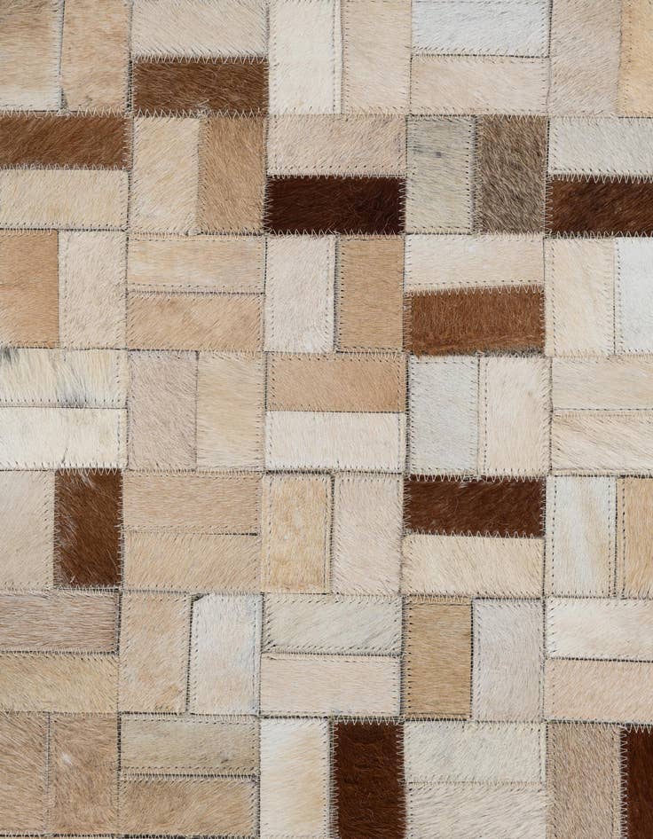 Detail image of  5' x 8' Cowhide Leather Rug