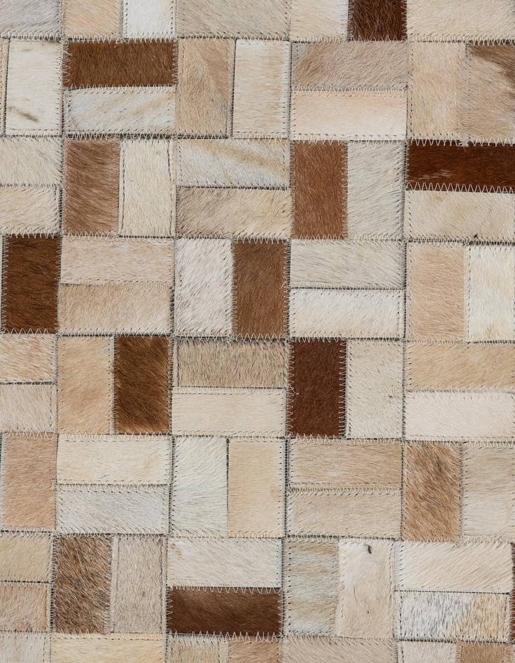 Detail image of  5' x 8' Cowhide Leather Rug