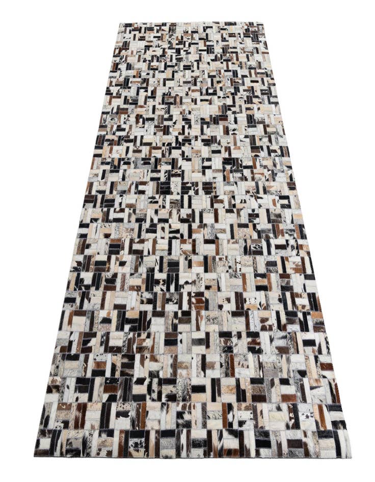 Detail image of  5' x 7' 10 Cowhide Leather Rug