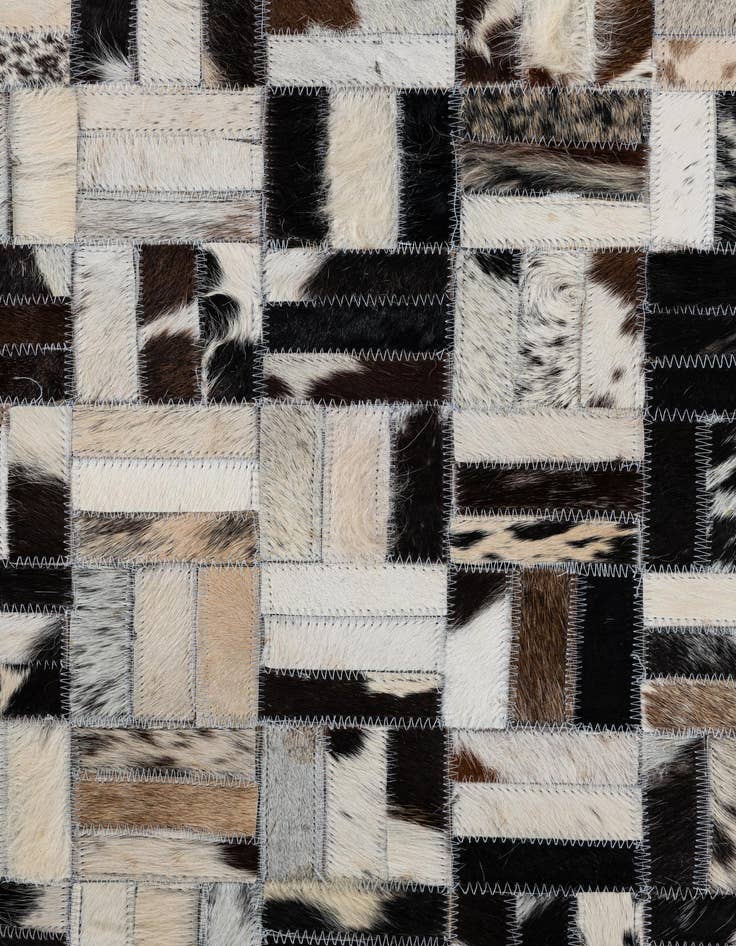 Detail image of  5' x 7' 10 Cowhide Leather Rug