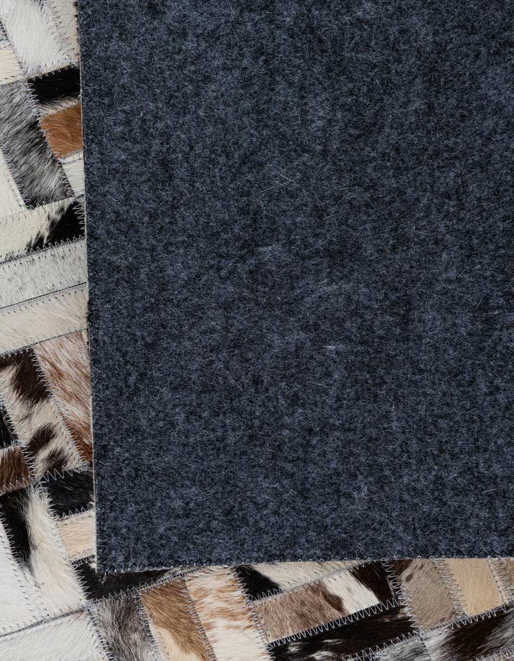 Detail image of  5' x 7' 10 Cowhide Leather Rug