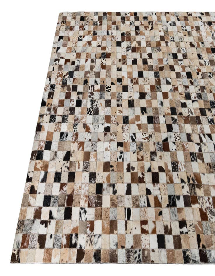 Detail image of  5' x 8' Cowhide Leather Rug