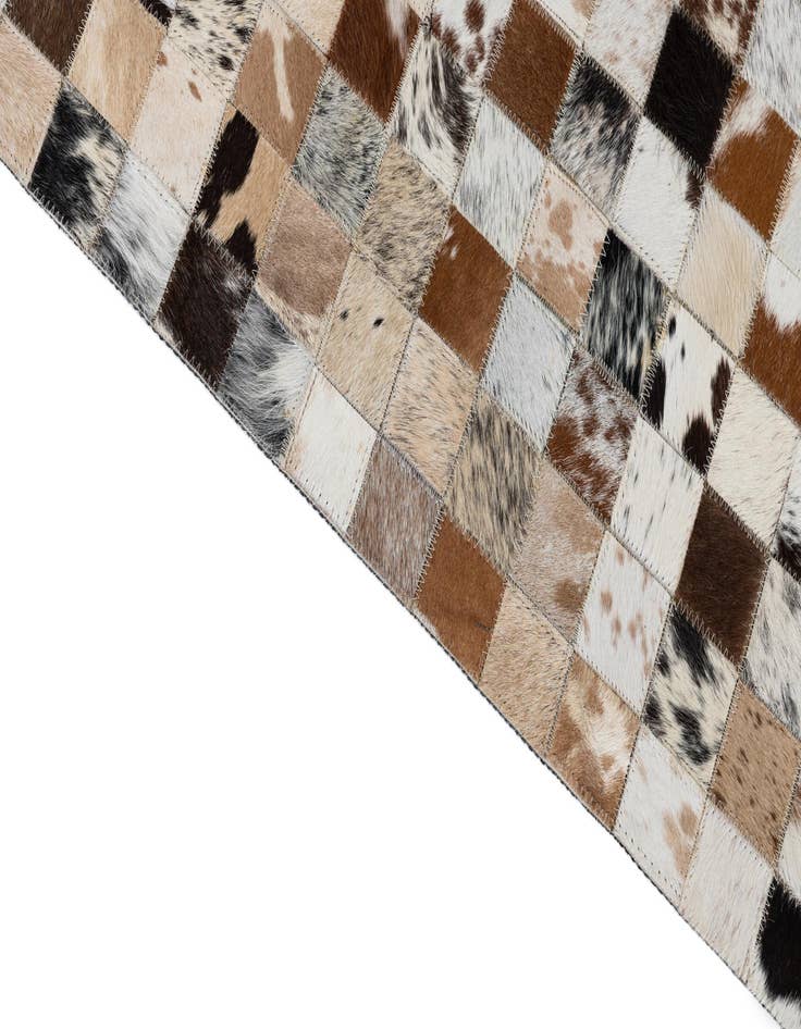 Detail image of  5' x 8' Cowhide Leather Rug
