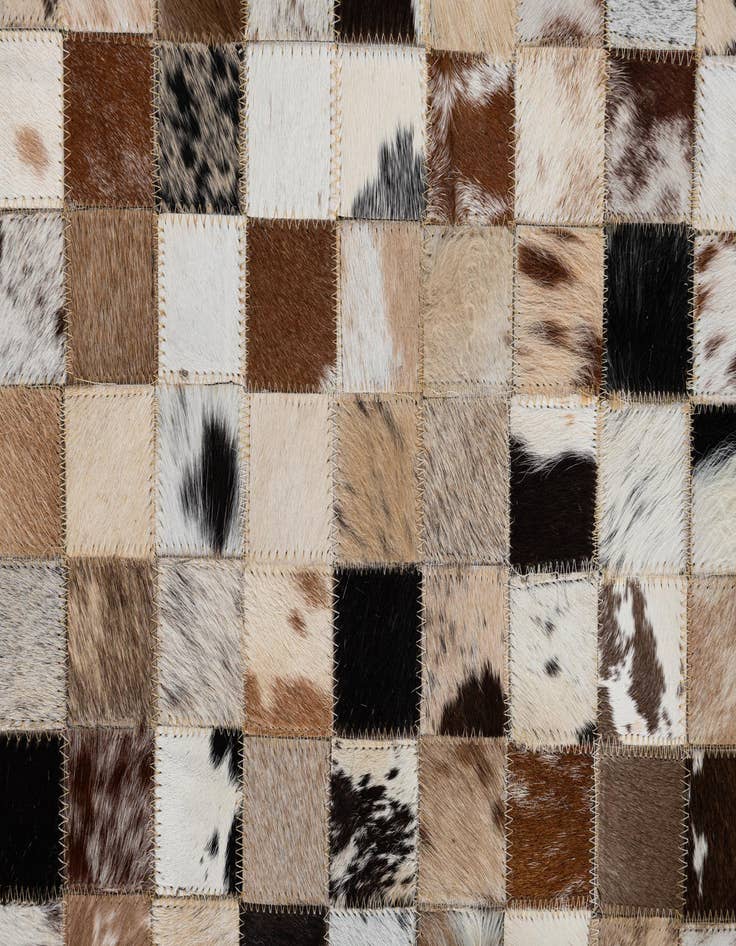 Detail image of  5' x 8' Cowhide Leather Rug