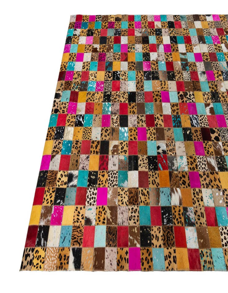 Detail image of  5' x 8' Cowhide Leather Rug