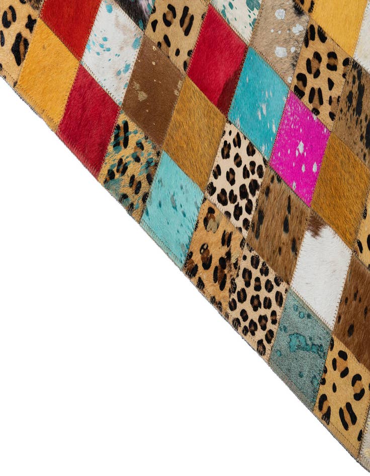 Detail image of  5' x 8' Cowhide Leather Rug