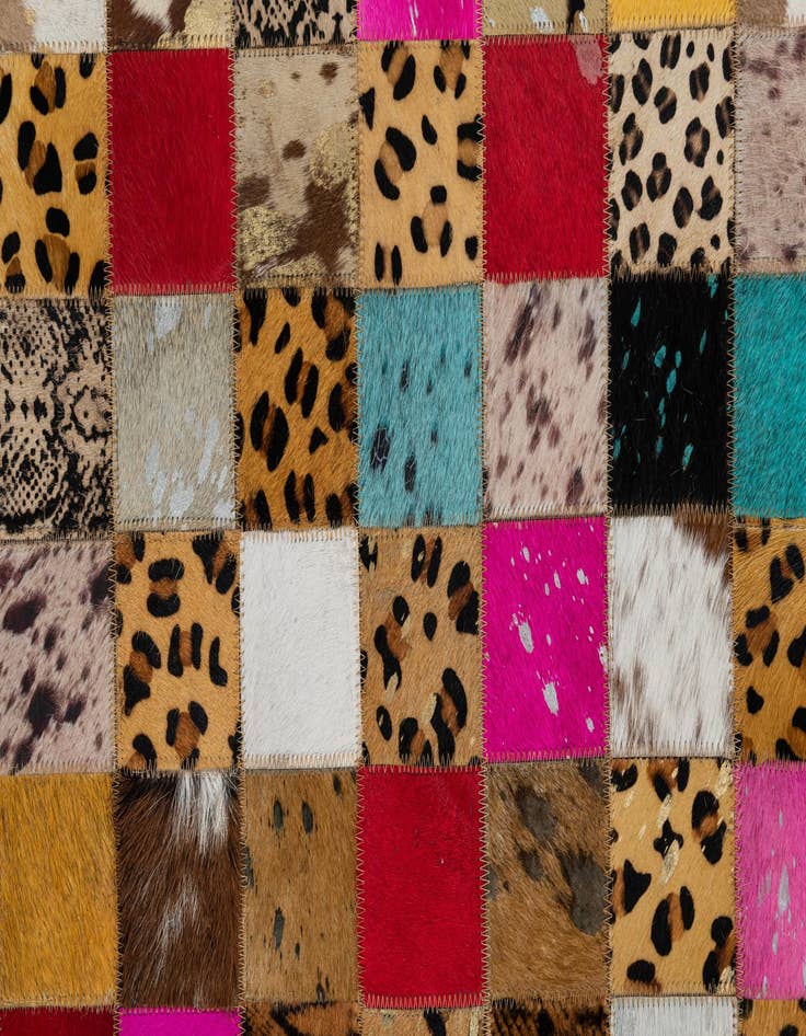 Detail image of  5' x 8' Cowhide Leather Rug