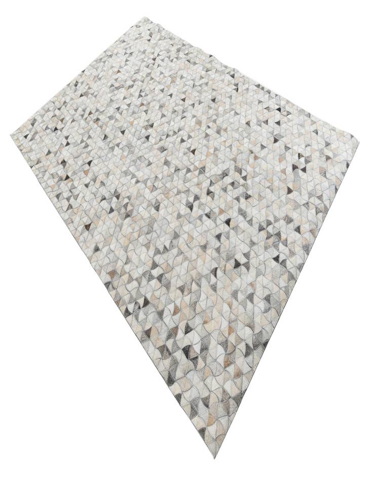 Detail image of  5' 1 x 7' 7 Cowhide Leather Rug