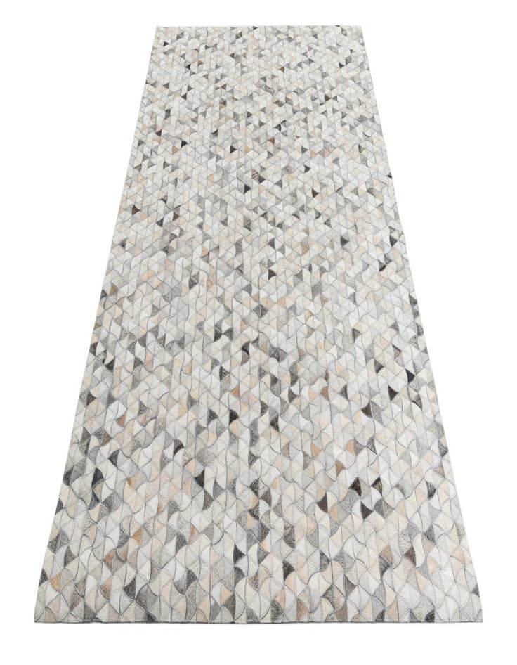 Detail image of  5' 1 x 7' 7 Cowhide Leather Rug