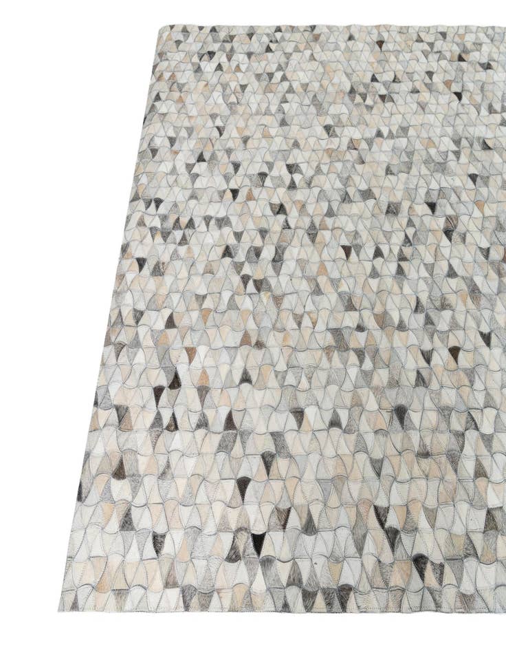 Detail image of  5' 1 x 7' 7 Cowhide Leather Rug