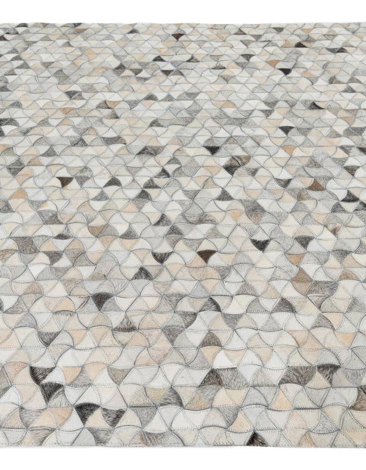 Detail image of  5' 1 x 7' 7 Cowhide Leather Rug