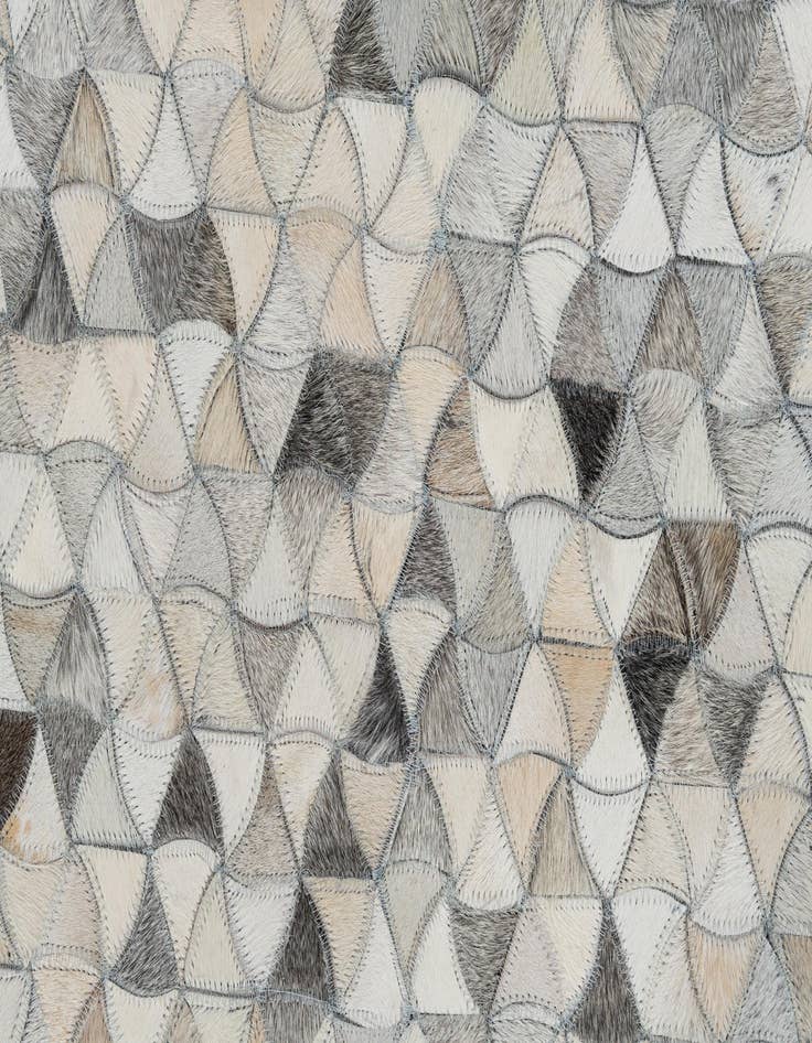 Detail image of  5' 1 x 7' 7 Cowhide Leather Rug