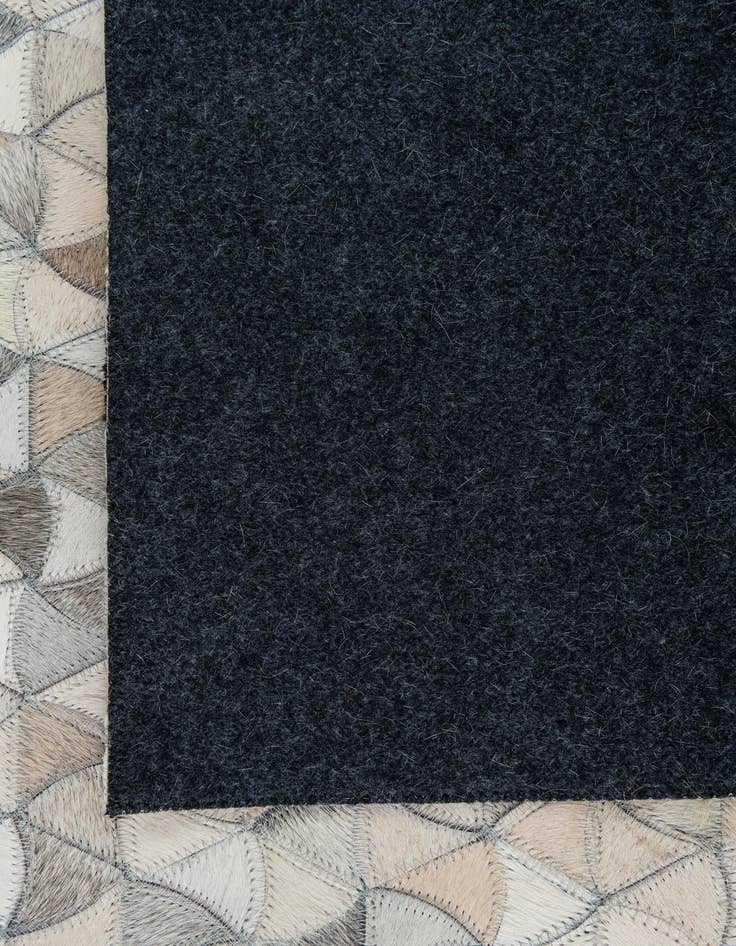 Detail image of  5' 1 x 7' 7 Cowhide Leather Rug