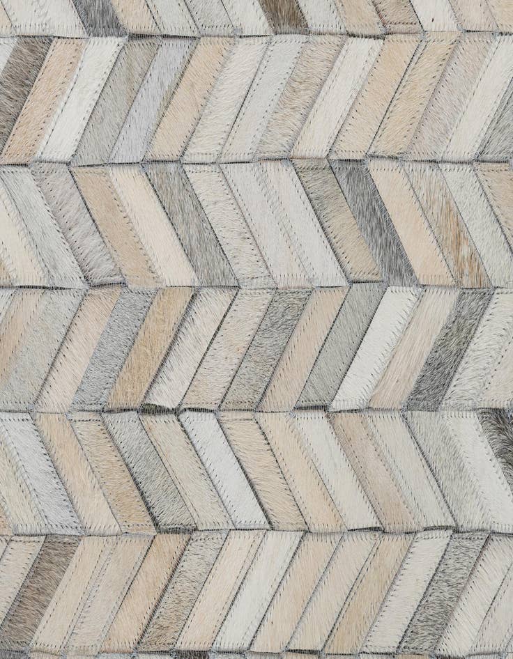 Detail image of  5' 1 x 8' Cowhide Leather Rug