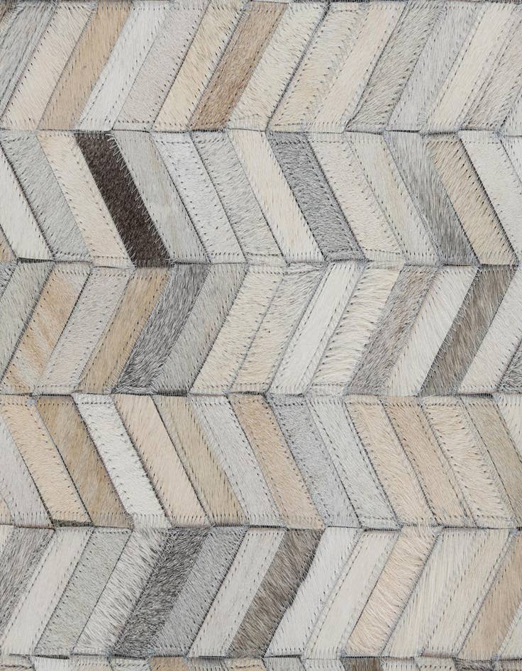 Detail image of  5' 1 x 8' Cowhide Leather Rug