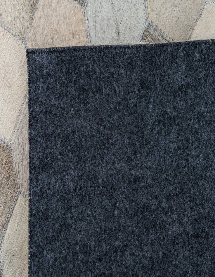 Detail image of  5' 2 x 7' 9 Cowhide Leather Rug