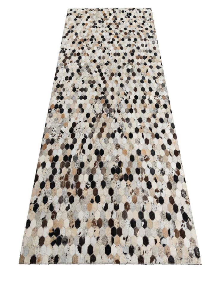 Detail image of  5' 2 x 8' Cowhide Leather Rug