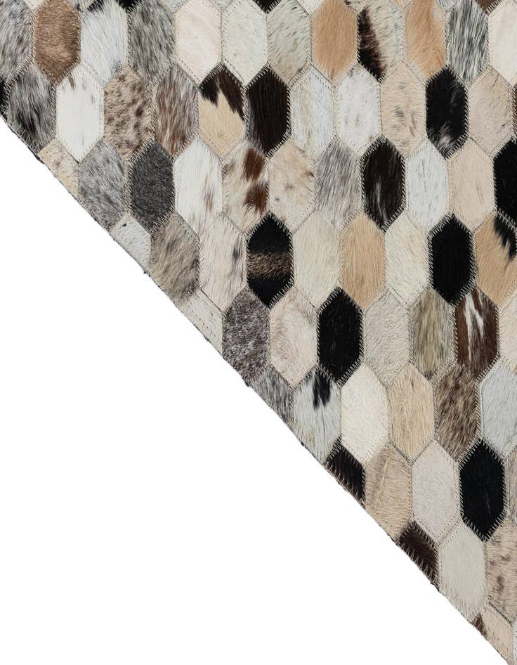 Detail image of  5' 2 x 8' Cowhide Leather Rug