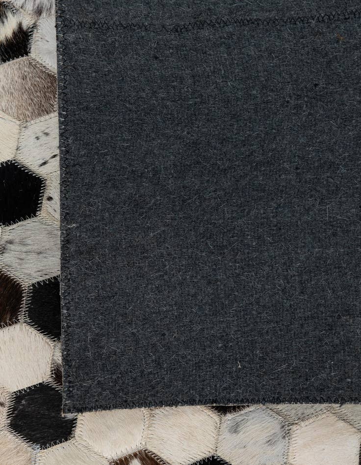 Detail image of  5' 2 x 8' Cowhide Leather Rug