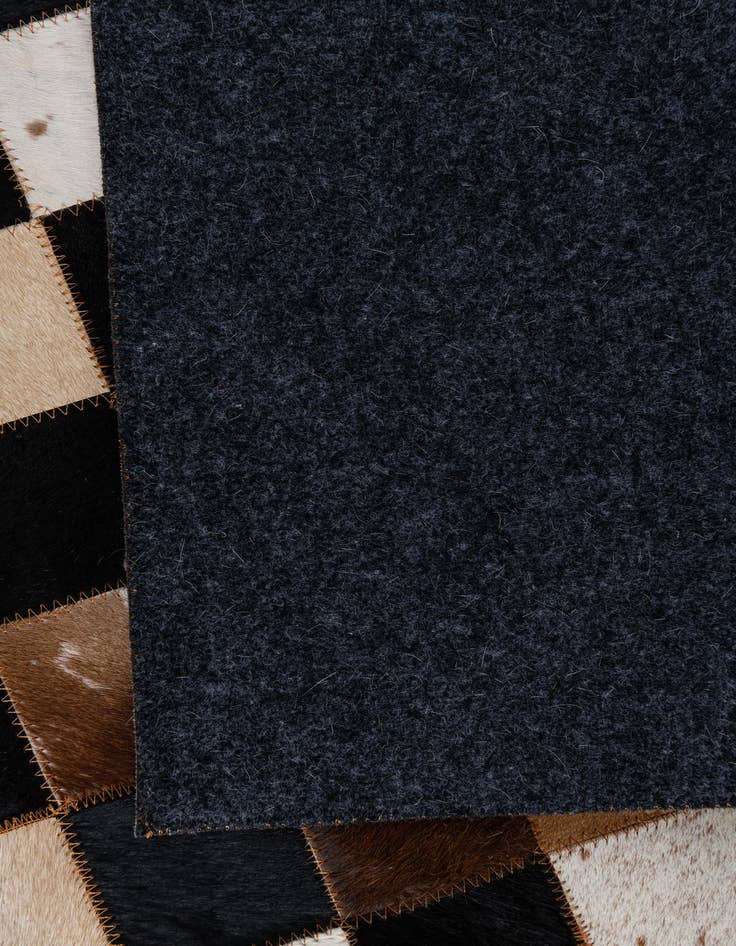 Detail image of  5' 1 x 8' Cowhide Leather Rug