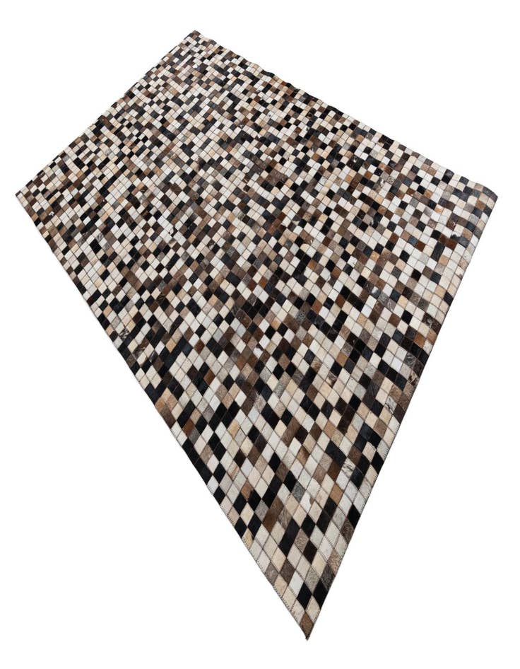 Detail image of  5' x 7' 10 Cowhide Leather Rug