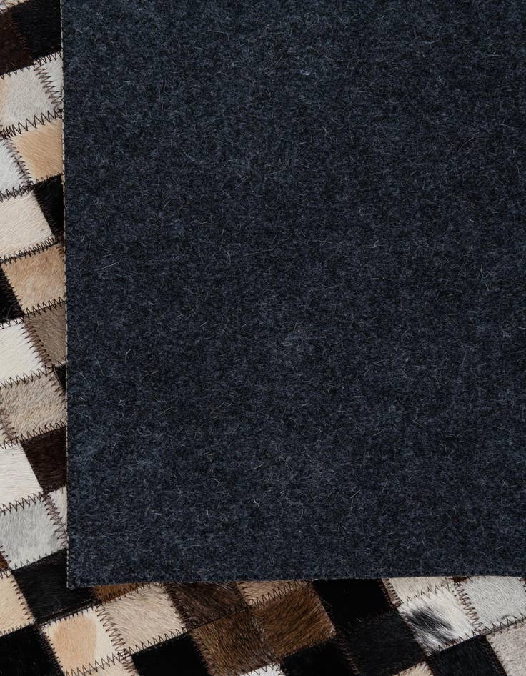 Detail image of  5' x 7' 10 Cowhide Leather Rug