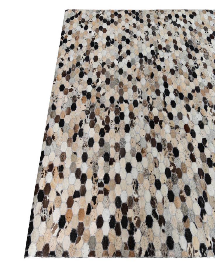 Detail image of  5' 1 x 8' Cowhide Leather Rug
