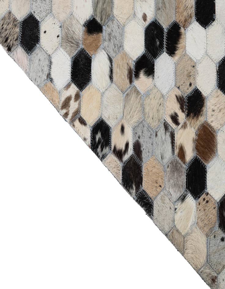 Detail image of  5' 1 x 8' Cowhide Leather Rug