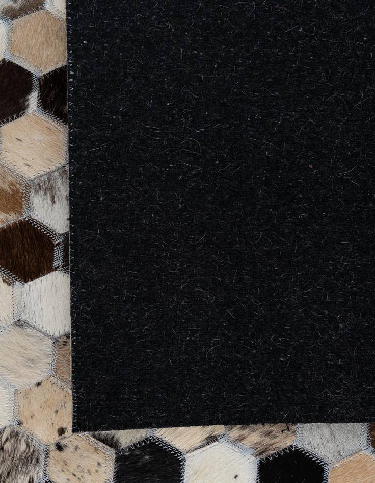 Detail image of  5' 1 x 8' Cowhide Leather Rug