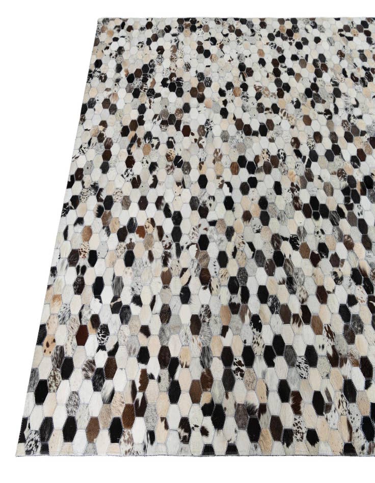 Detail image of  5' x 8' Cowhide Leather Rug