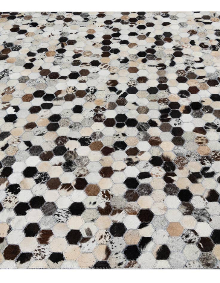 Detail image of  5' x 8' Cowhide Leather Rug