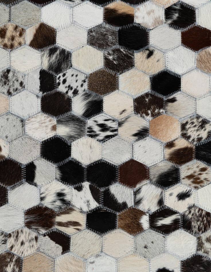 Detail image of  5' x 8' Cowhide Leather Rug