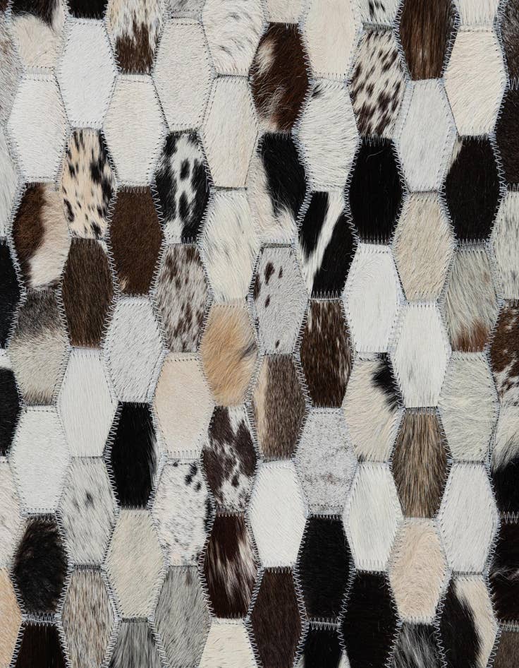 Detail image of  5' x 8' Cowhide Leather Rug