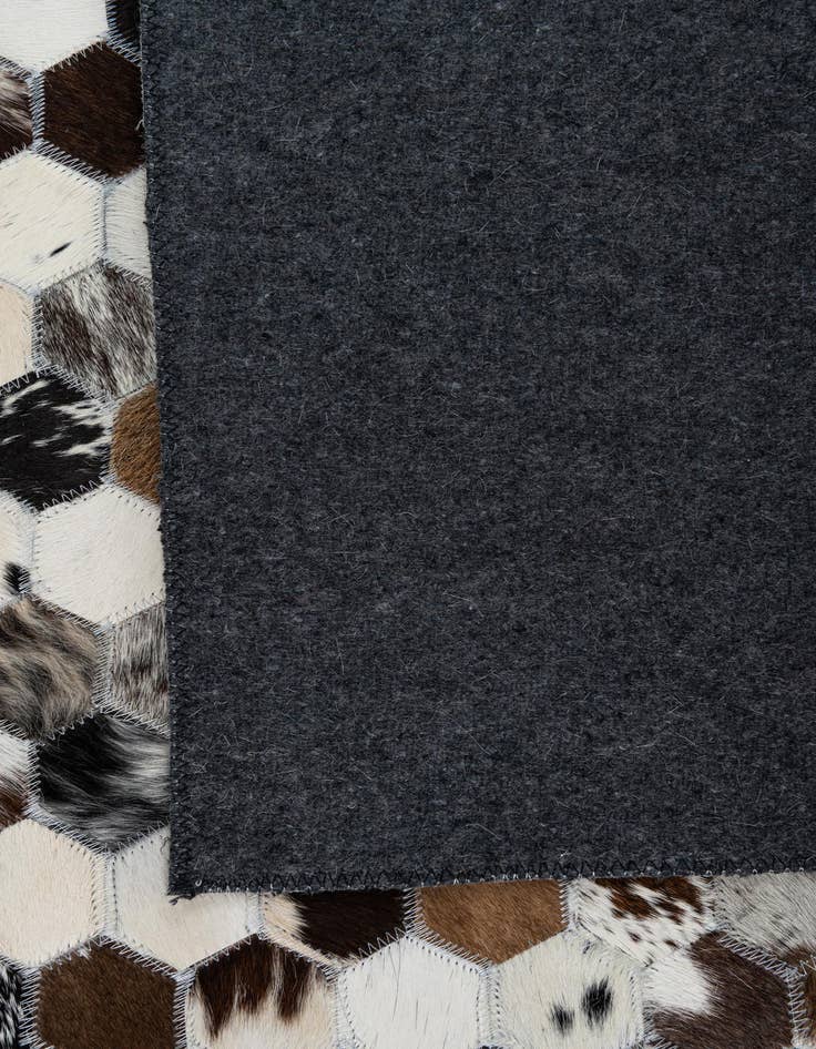 Detail image of  5' x 8' Cowhide Leather Rug