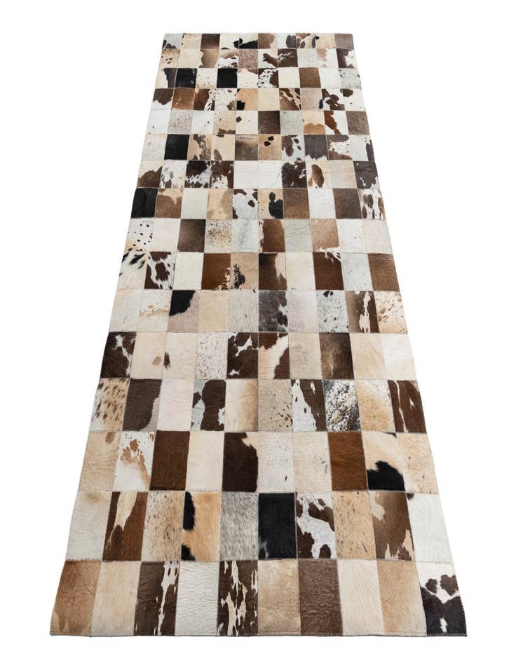 Detail image of  5' x 7' 10 Cowhide Leather Rug