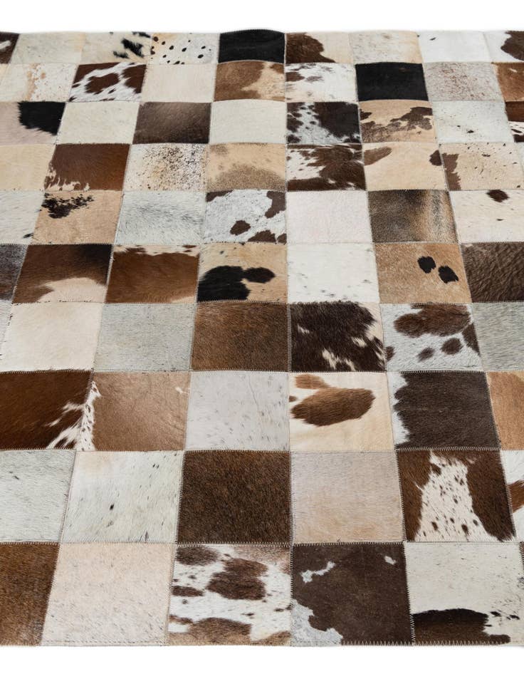 Detail image of  5' x 7' 10 Cowhide Leather Rug