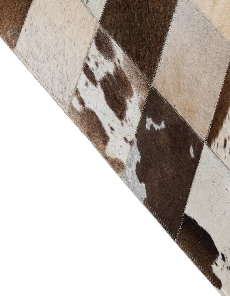 Detail image of  5' x 7' 10 Cowhide Leather Rug