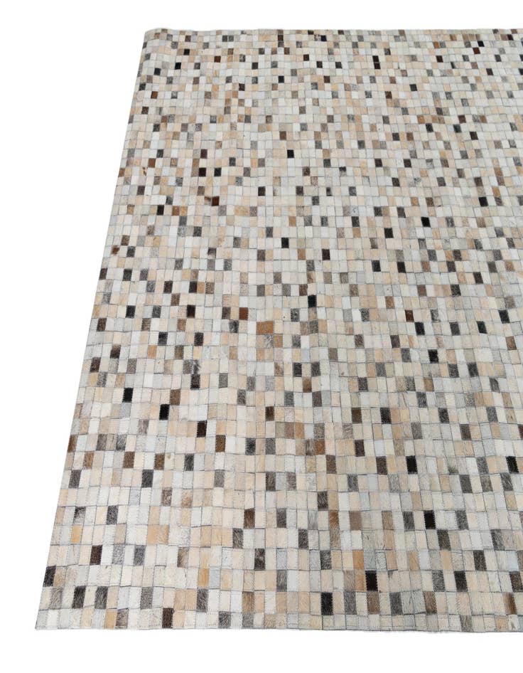 Detail image of  5' 2 x 8' Cowhide Leather Rug