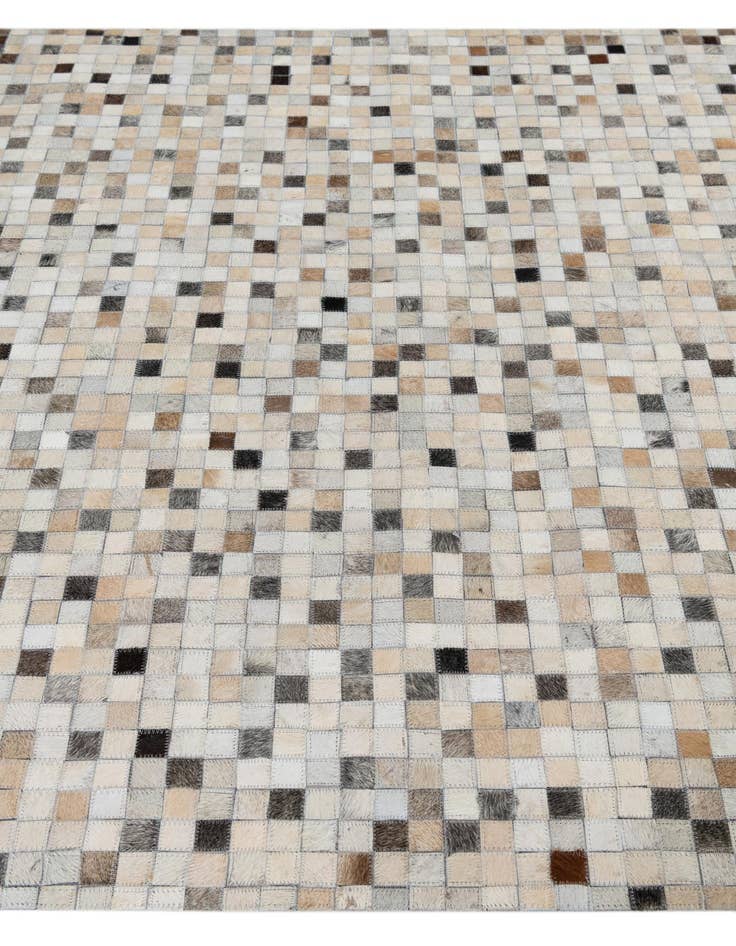 Detail image of  5' 2 x 8' Cowhide Leather Rug