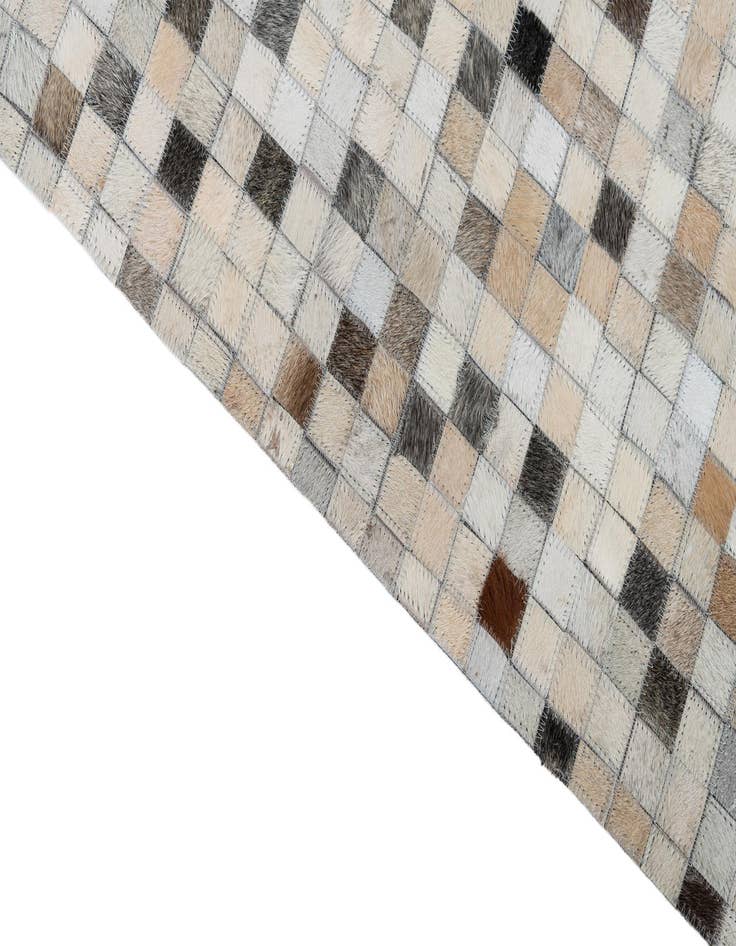 Detail image of  5' 2 x 8' Cowhide Leather Rug