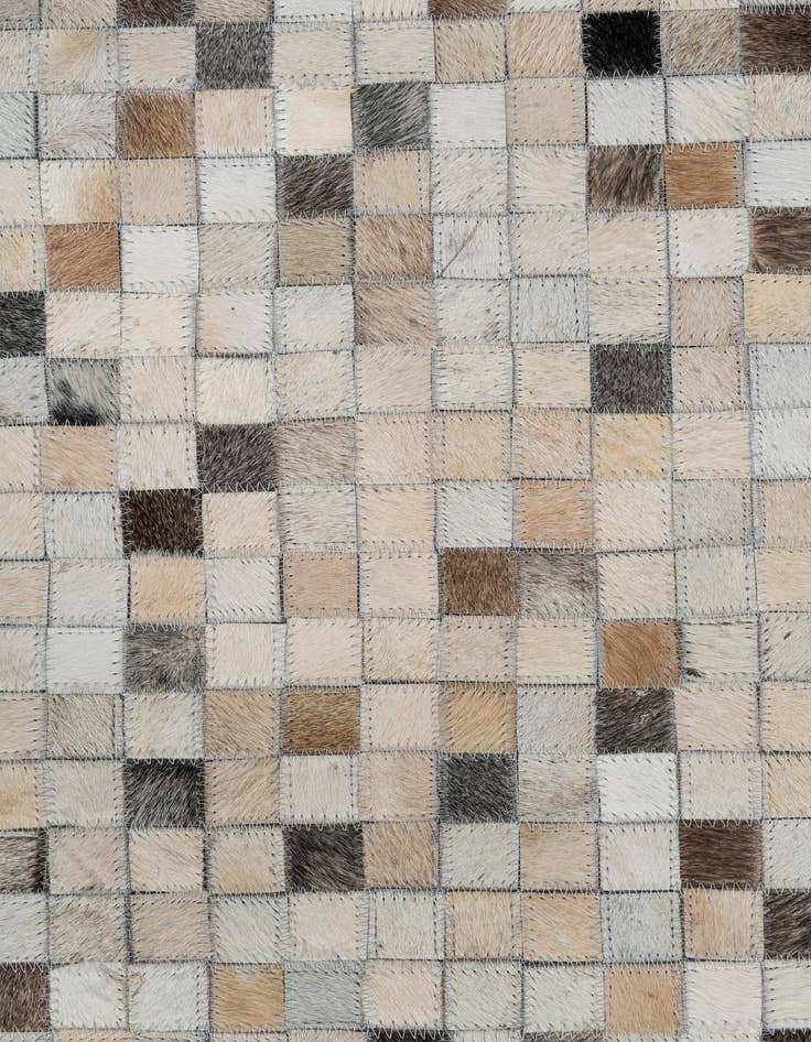 Detail image of  5' 2 x 8' Cowhide Leather Rug