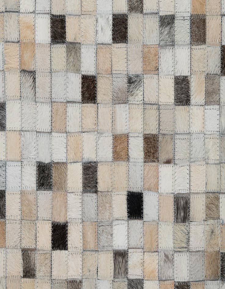 Detail image of  5' 2 x 8' Cowhide Leather Rug