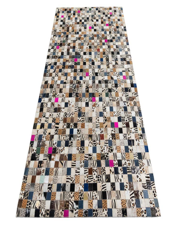 Detail image of  5' x 8' Cowhide Leather Rug