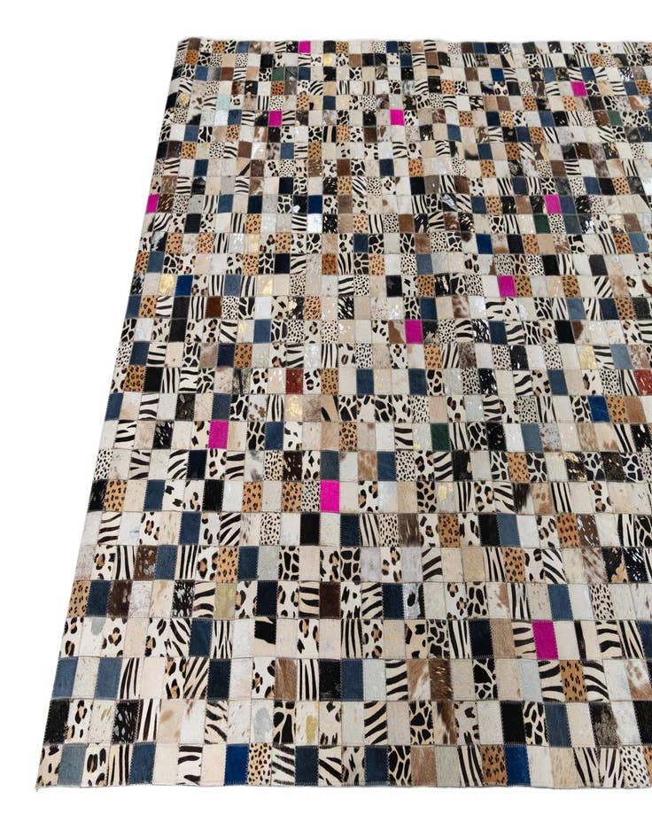 Detail image of  5' x 8' Cowhide Leather Rug